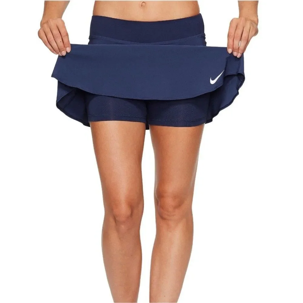 Nike Navy Blue Dri-Fit Skort Size XL Tennis Pickleball Golf Athletic Skirt Short